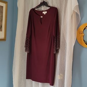 Jackie Jon New York Burgundy dress sz 14